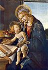 Sandro Botticelli Canvas Paintings - Madonna with the Child